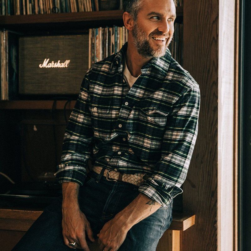 Vwsao Yosemite Shirt in Blue Tartan