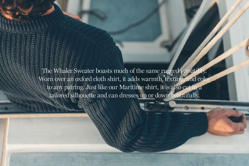 Vwsao Whaler Sweater in Navy