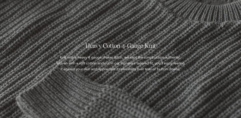 Vwsao Whaler Sweater in Ash