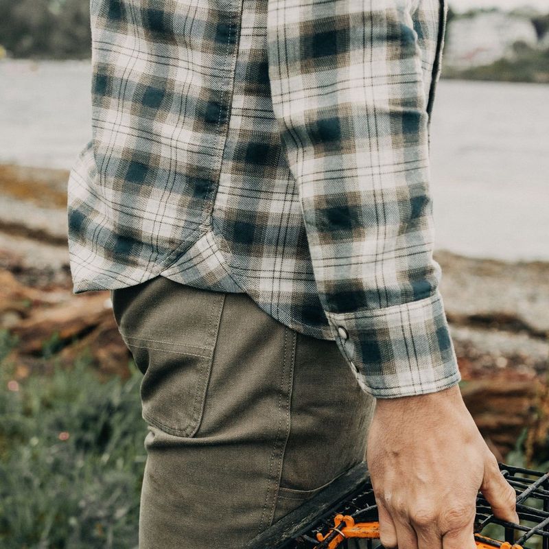 Vwsao Western Shirt in Wetland Plaid