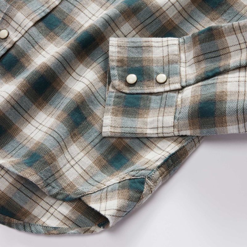 Vwsao Western Shirt in Wetland Plaid