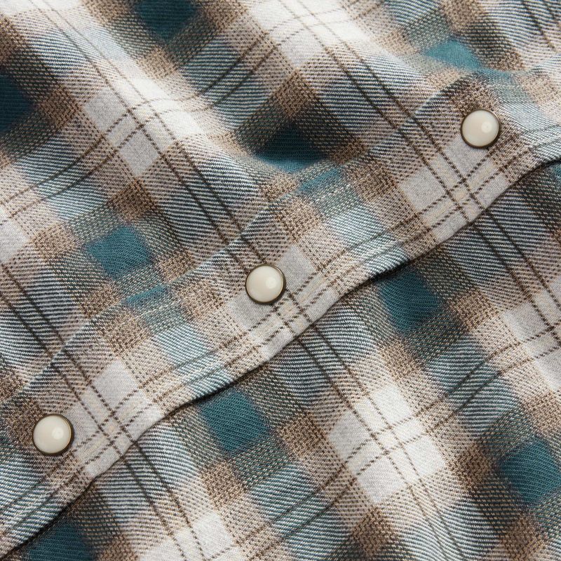 Vwsao Western Shirt in Wetland Plaid