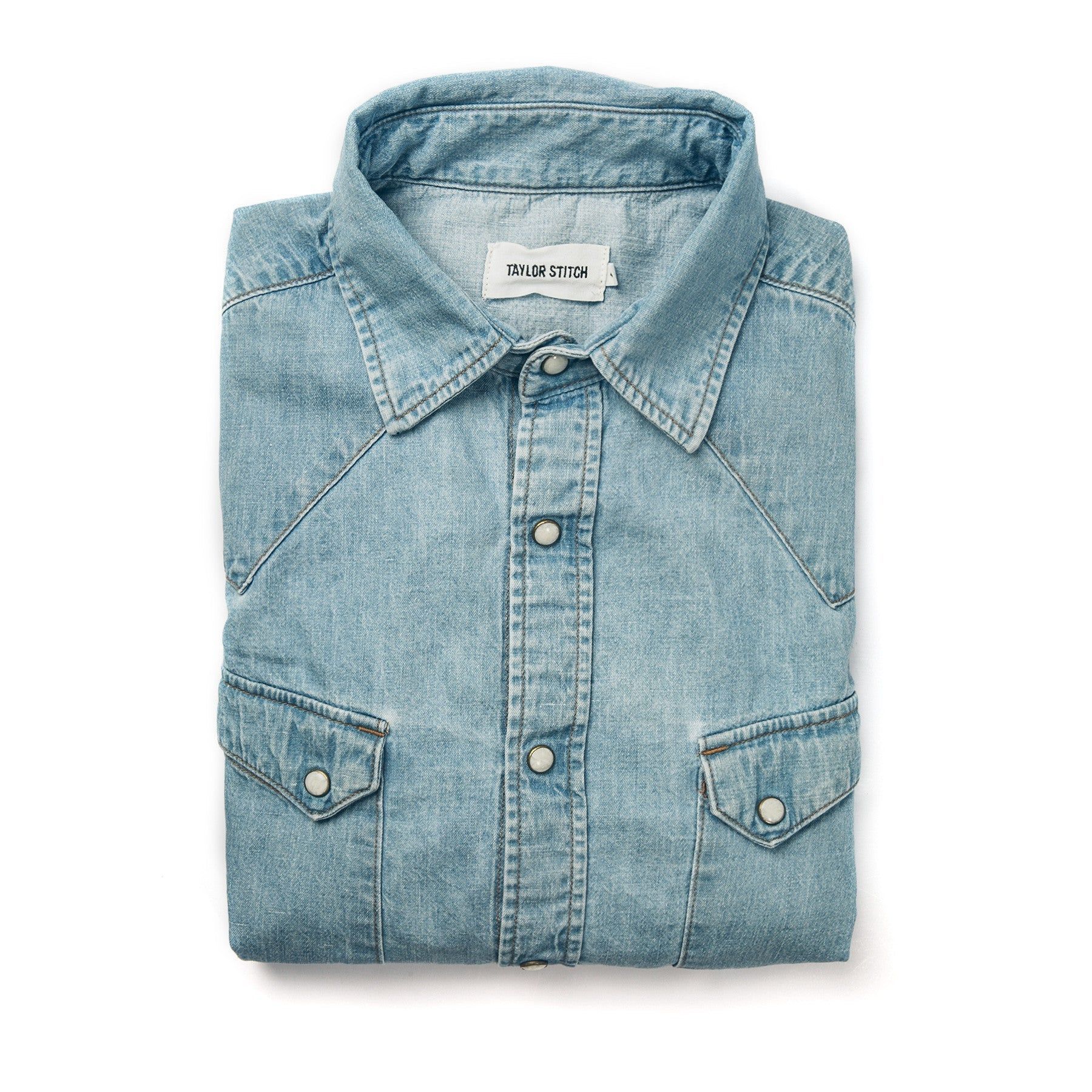 Vwsao Western Shirt in Washed Indigo