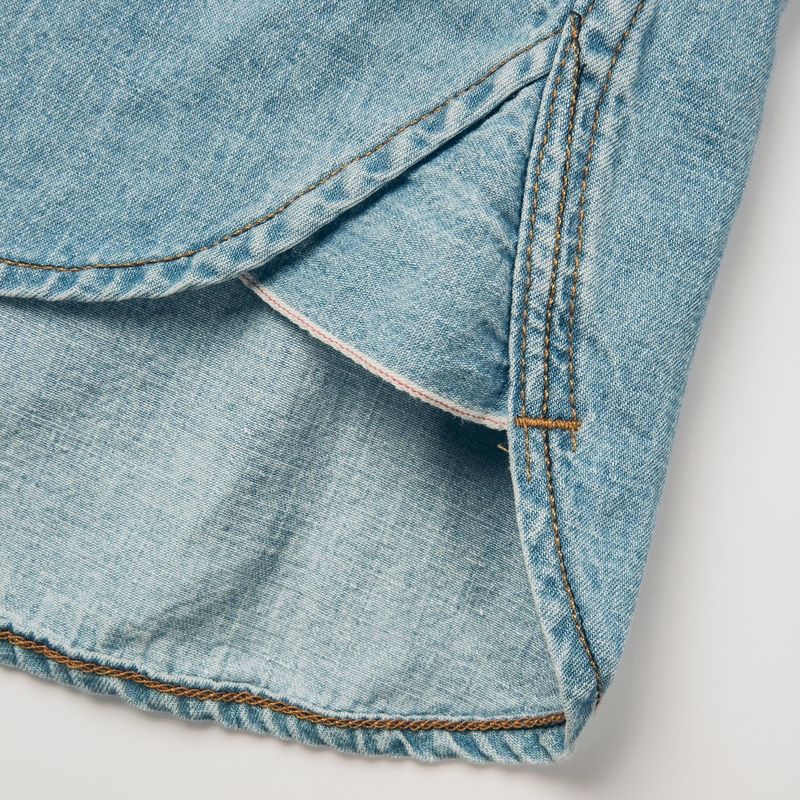 Vwsao Western Shirt in Washed Indigo