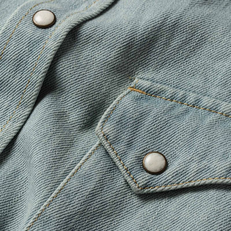 Vwsao Western Shirt in Washed Denim