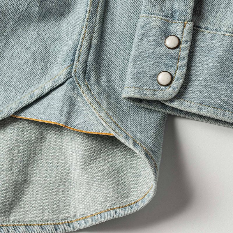 Vwsao Western Shirt in Washed Denim