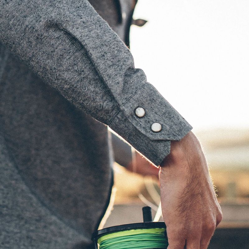 Vwsao Western Shirt in Upcycled Chambray