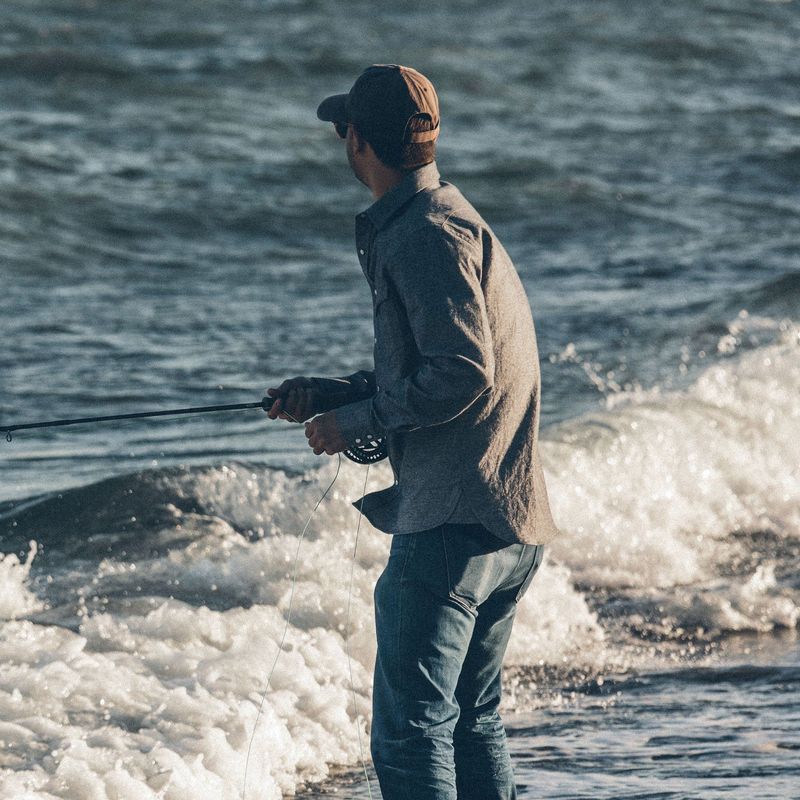 Vwsao Western Shirt in Upcycled Chambray