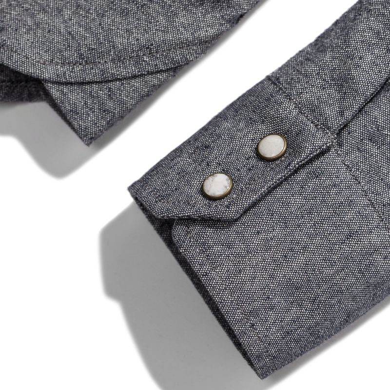 Vwsao Western Shirt in Upcycled Chambray