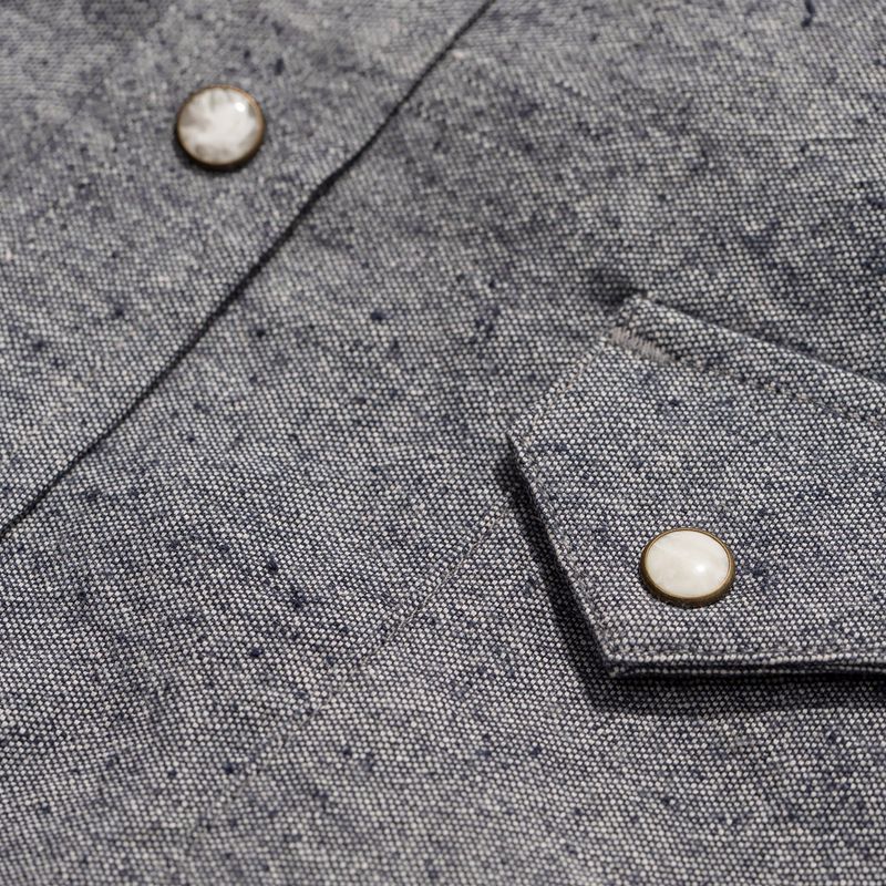 Vwsao Western Shirt in Upcycled Chambray