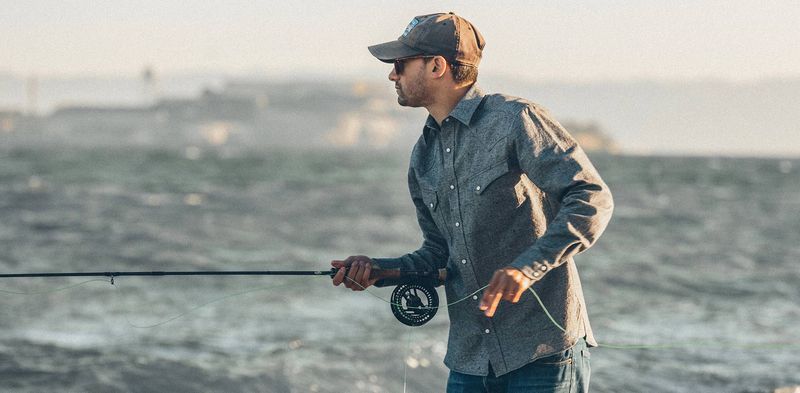 Vwsao Western Shirt in Upcycled Chambray