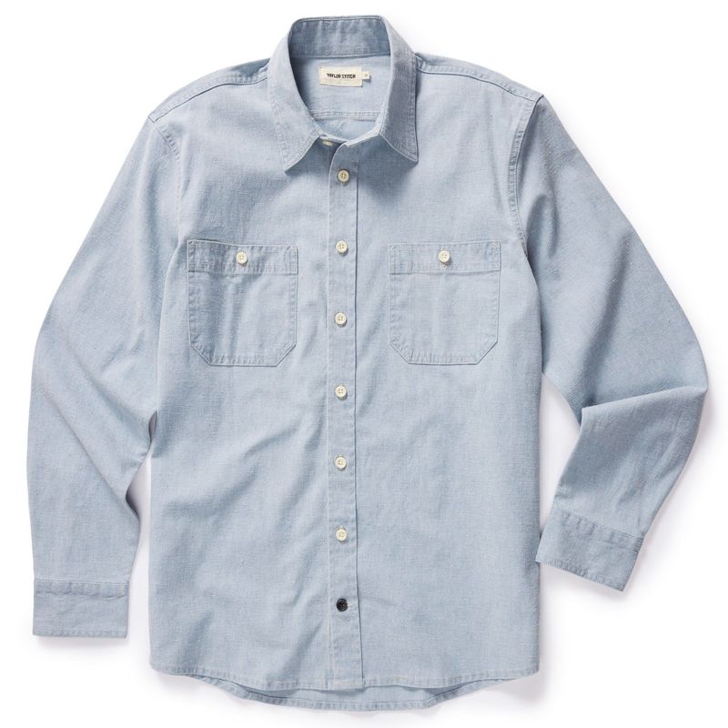 Vwsao Utility Shirt in Washed Indigo Boss Duck