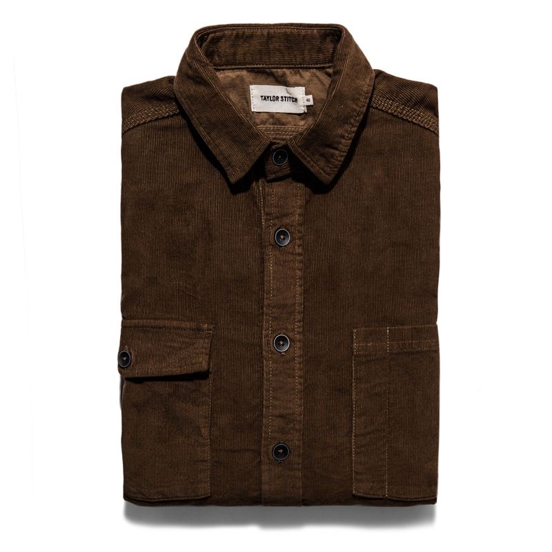 Vwsao Utility Shirt in Tobacco Cord