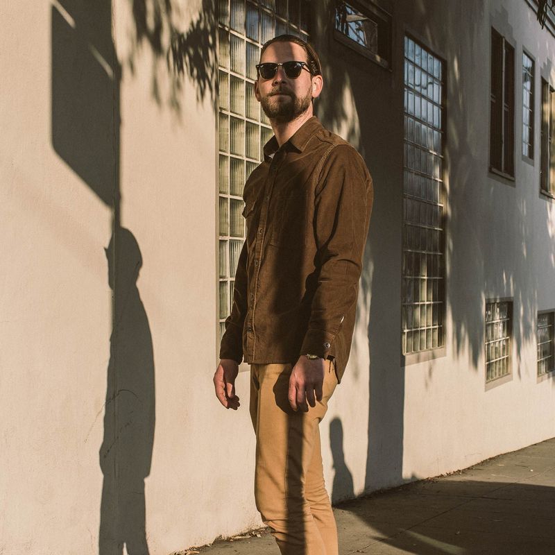 Vwsao Utility Shirt in Tobacco Cord