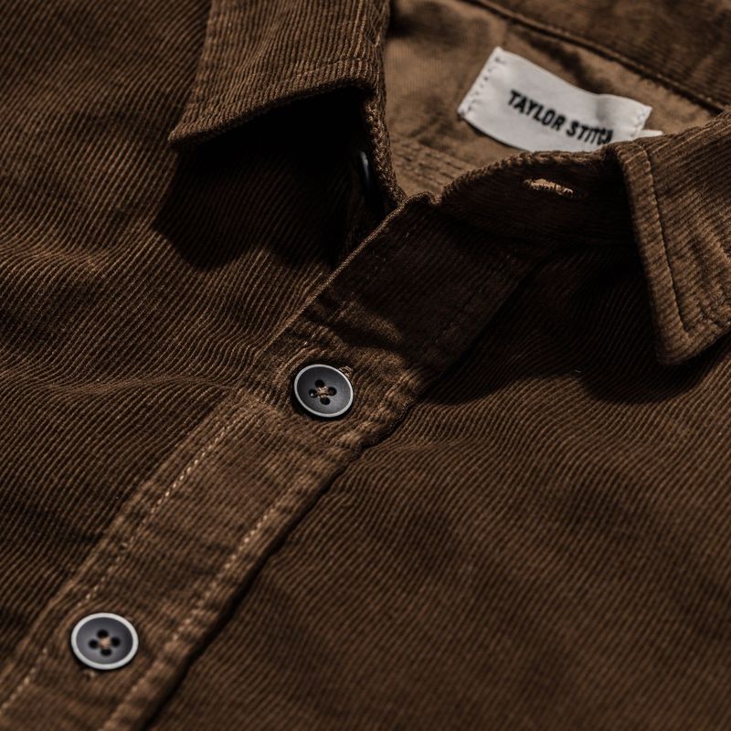 Vwsao Utility Shirt in Tobacco Cord