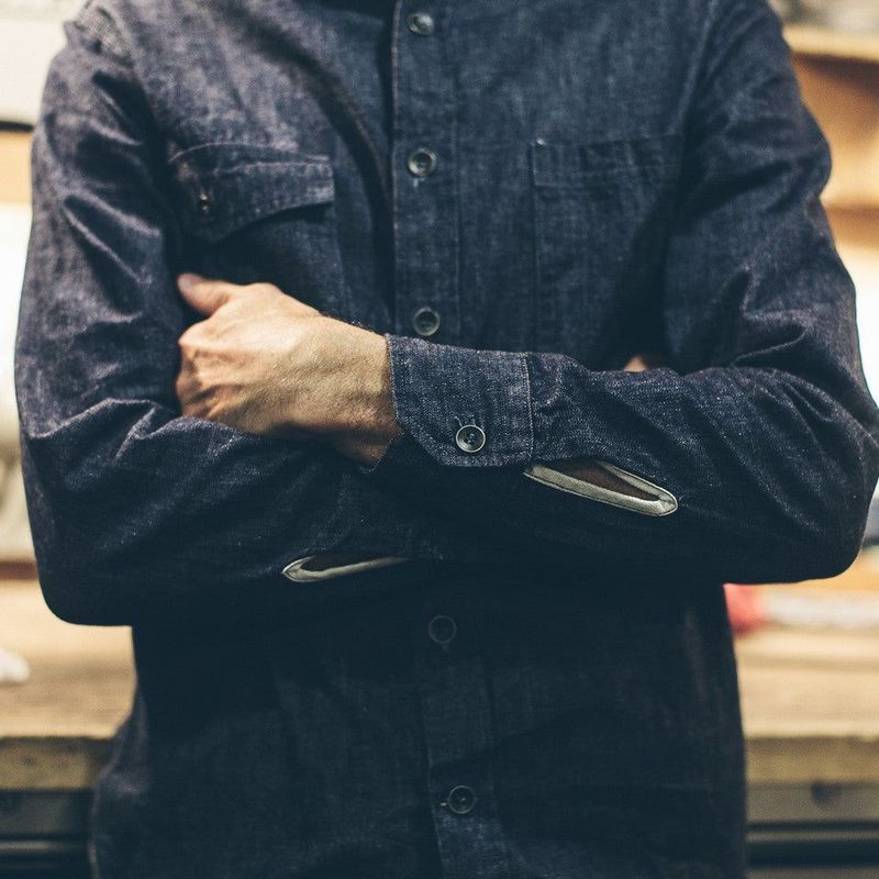 Vwsao Utility Shirt in Swift Mills Denim