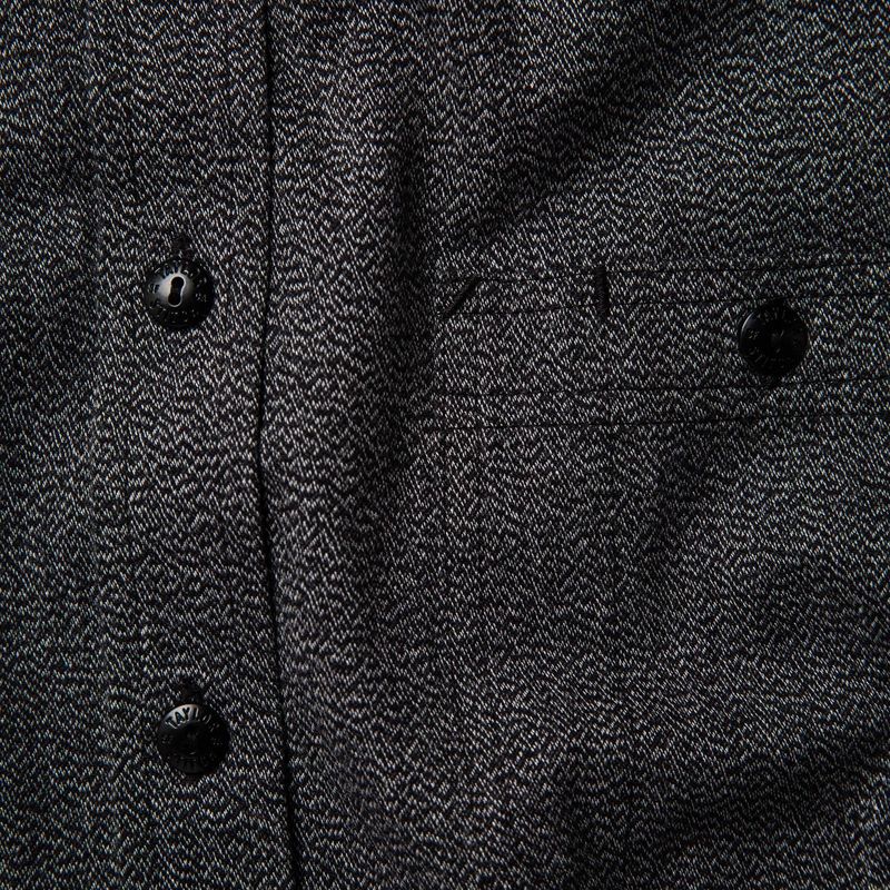 Vwsao Utility Shirt in Salt and Pepper Twill