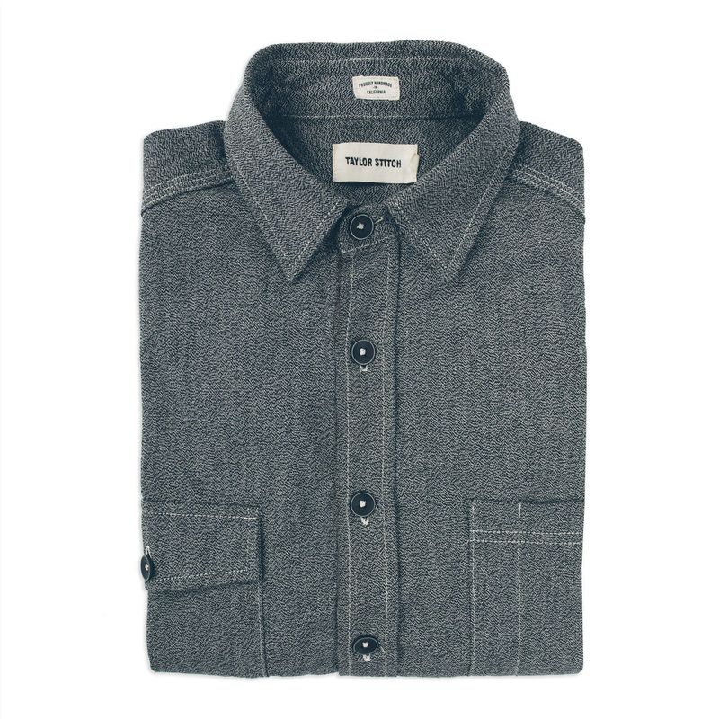 Vwsao Utility Shirt in Salt &amp; Pepper Chambray