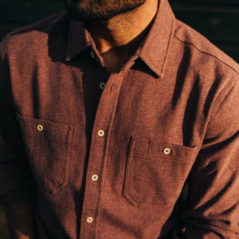 Vwsao Utility Shirt in Russet Heavy Bag