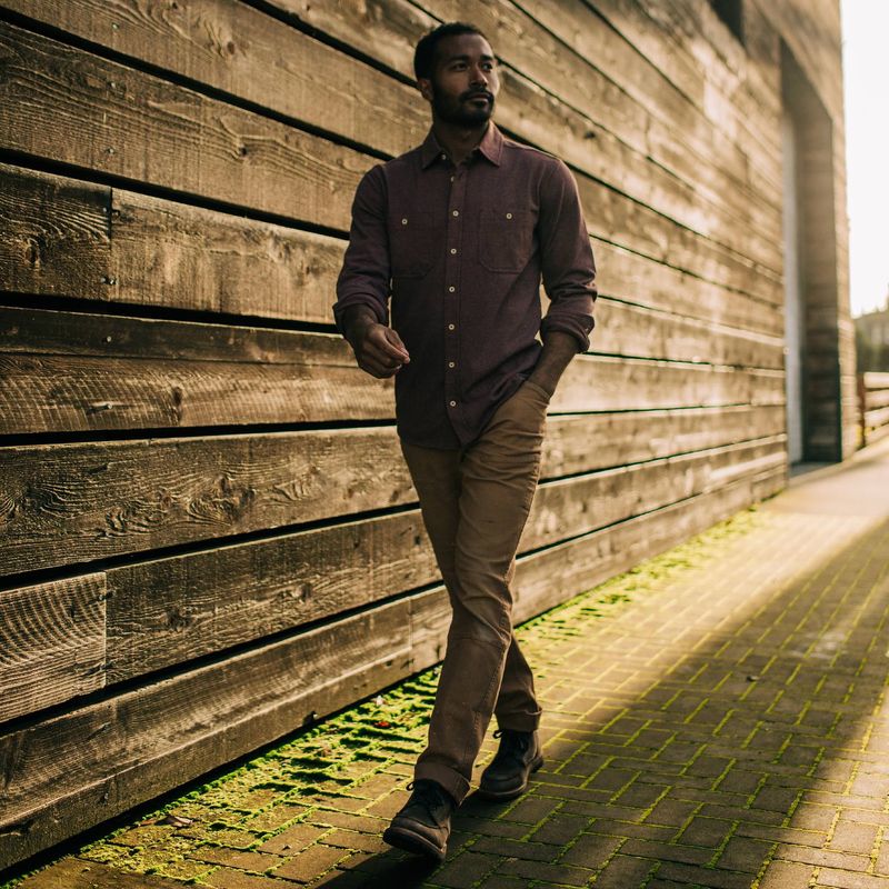 Vwsao Utility Shirt in Russet Heavy Bag