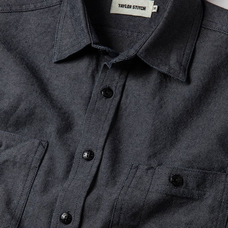 Vwsao Utility Shirt in Indigo Crosshatch