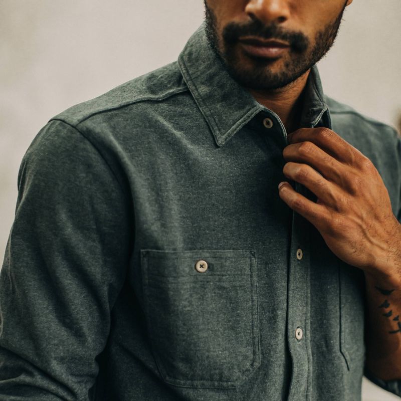 Vwsao Utility Shirt in Dark Slate Heavy Bag