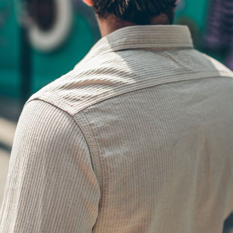 Vwsao Utility Shirt in Cone Mills Corded Natural