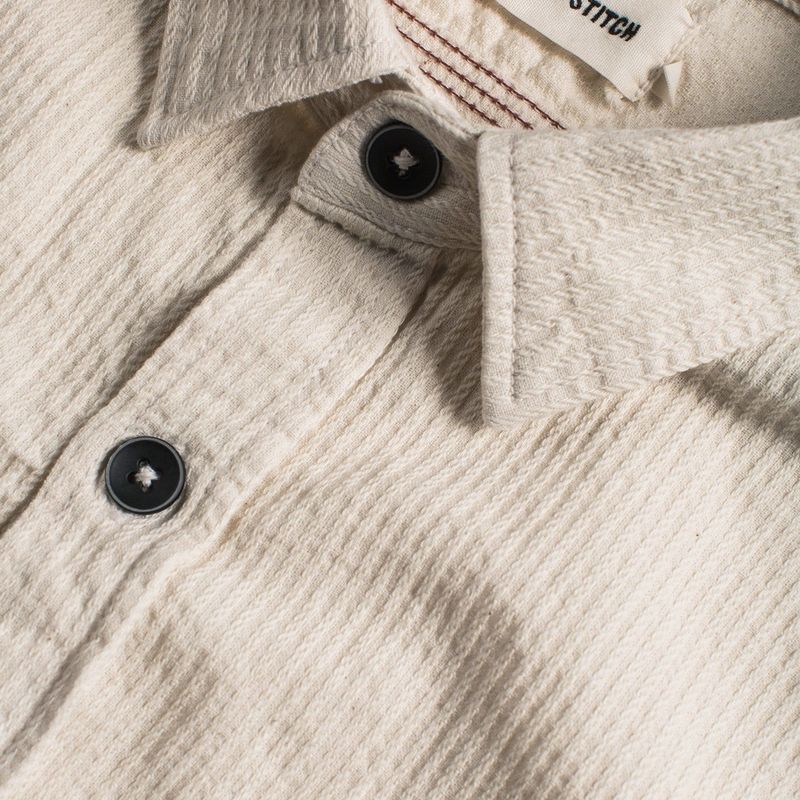 Vwsao Utility Shirt in Cone Mills Corded Natural
