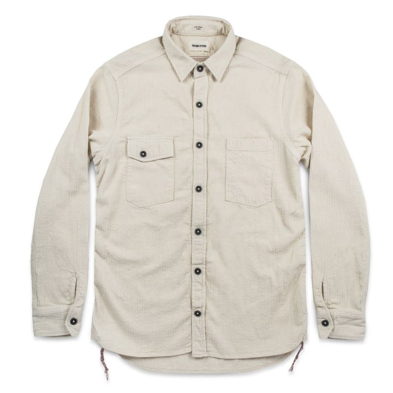 Vwsao Utility Shirt in Cone Mills Corded Natural