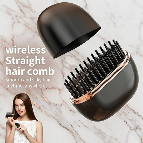 Mini Portable Hair Straightener Comb – Wireless