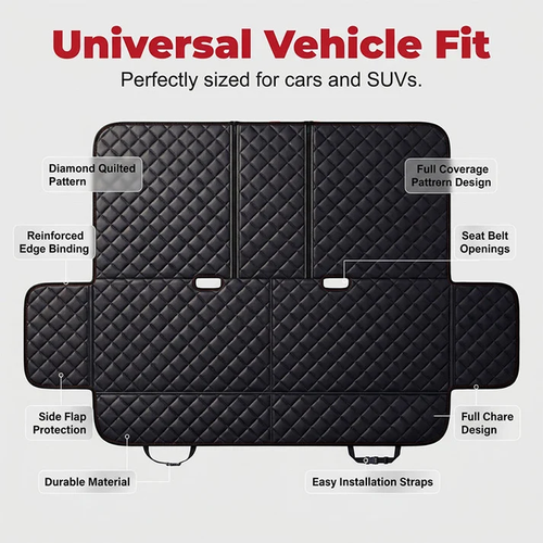Car Seat  Waterproof, seatbelt openings & foldable