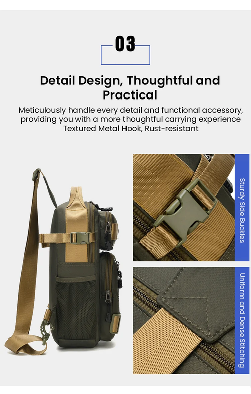 Adjustable Oxford Cloth Casual Chest Bag – Stylish & Durable ✨