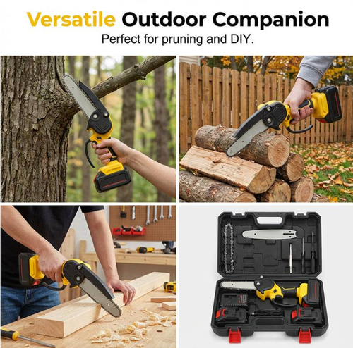 Ergonomic Mini Electric Saw with Safety Lock