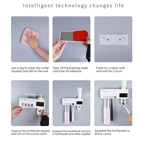 💥Smart UV Sterilizing Toothbrush Holder🦷