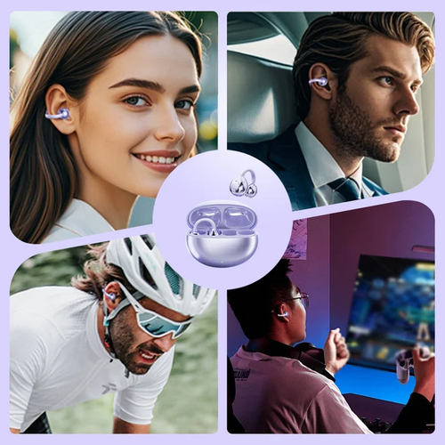 On Open Ear Earbuds — Lightweight Wireless Ear Clip Headphones with AI Noise Cancelling