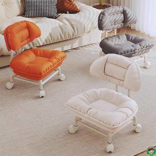 Mini Sofa‑Style Rolling Low Stoo