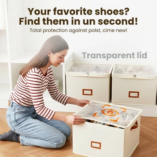 Fabric Shoe Organizer Storage Box