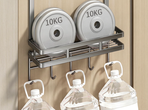 Coin-thin hooks for smooth door closing