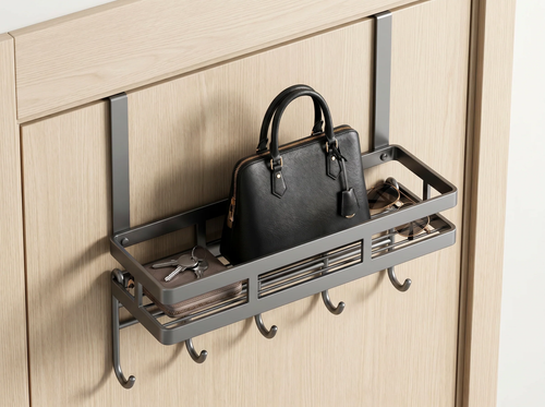 Coin-thin hooks for smooth door closing