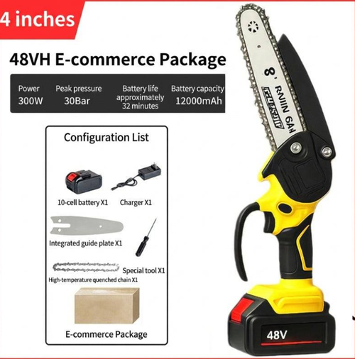 Ergonomic Mini Electric Saw with Safety Lock