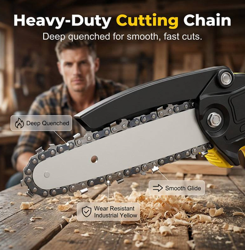 Ergonomic Mini Electric Saw with Safety Lock