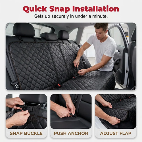 Car Seat  Waterproof, seatbelt openings & foldable