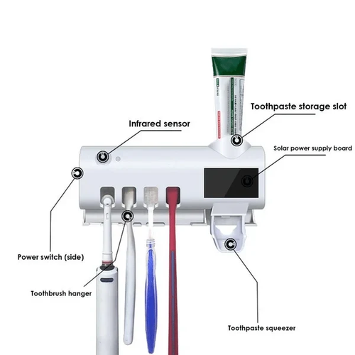 💥Smart UV Sterilizing Toothbrush Holder🦷