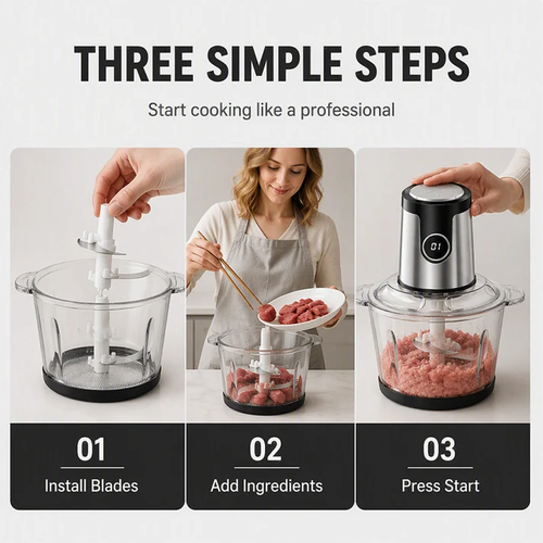 Multi-Use Electric Meat Grinder & Food Processor
