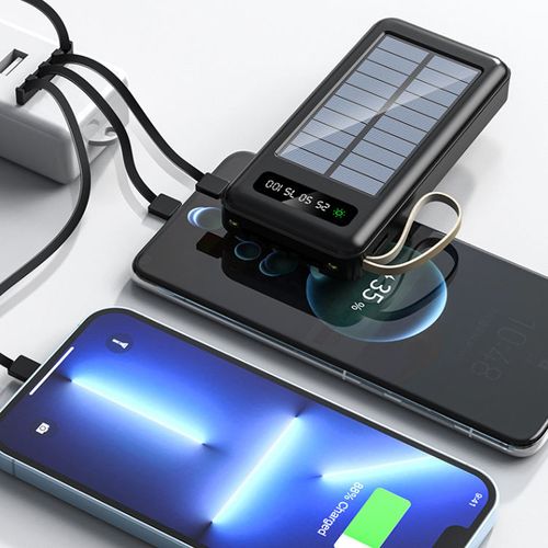 Plug Cable 10000 mAh Power Bank Solar Cell Phone Ultra Solar Panel