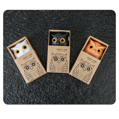 High Quality Magnetic Cute Home Fancy Owl Hanging Keychain Holder Wall Key Hooks