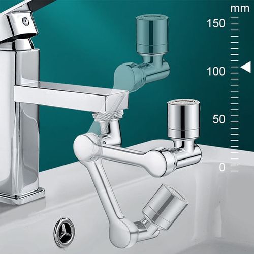Robotic Arm 1080 Swivel Faucet Splash Proof Nozzle Bubbler Extension Bathroom Kitchen Universal Faucet Extender