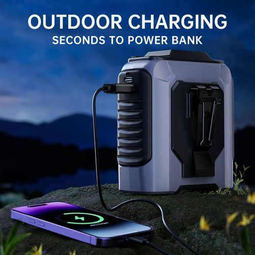 2025 new upgraded outdoor portable waist fan hanging neck fan 5 strong wind power with light-emitting diode lighting