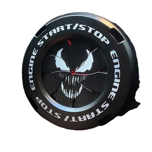 Engine Start Stop Button Cover Alloy Material-Ignition Switch Rotary Protection Cover