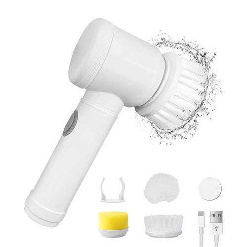 Electric Cleaning Brush Cordless Electric Scrubber Handheld Bathtub Brush Kitchen Bathroom Sink Cleaning Tool